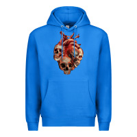True Royal Heart Skulls Premium Hoodie - RanaPortraitStore