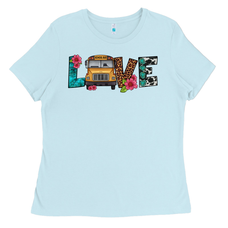 Love School Bus Ladies Tee by Artiststas | Teevron