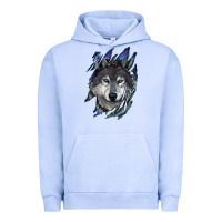 Pigment Grape Ice Wolf scratch mark Urban Hoodie - RanaPortraitStore