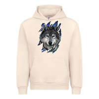 Sandshell Wolf scratch mark Urban Hoodie - RanaPortraitStore