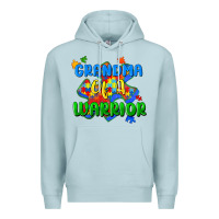 Blue Mist grandma of a warrior Premium Hoodie - Zillion Design Studio