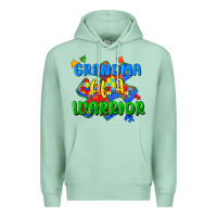 Seafoam grandma of a warrior Premium Hoodie - Zillion Design Studio