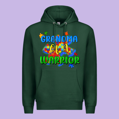 Grandma Of A Warrior Premium Hoodie Designed By Zillion Design Studio
