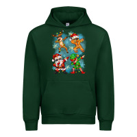 Forest Green dabbing christmas Urban Hoodie - Zillion Design Studio