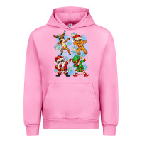 Fuchsia Pink dabbing christmas Urban Hoodie - Zillion Design Studio