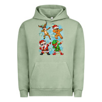 Pigment Oil Green dabbing christmas Urban Hoodie - Zillion Design Studio