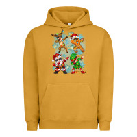 Pigment Peanut Butter dabbing christmas Urban Hoodie - Zillion Design Studio