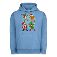Pigment Pebble Blue dabbing christmas Urban Hoodie - Zillion Design Studio