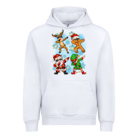 White dabbing christmas Urban Hoodie - Zillion Design Studio