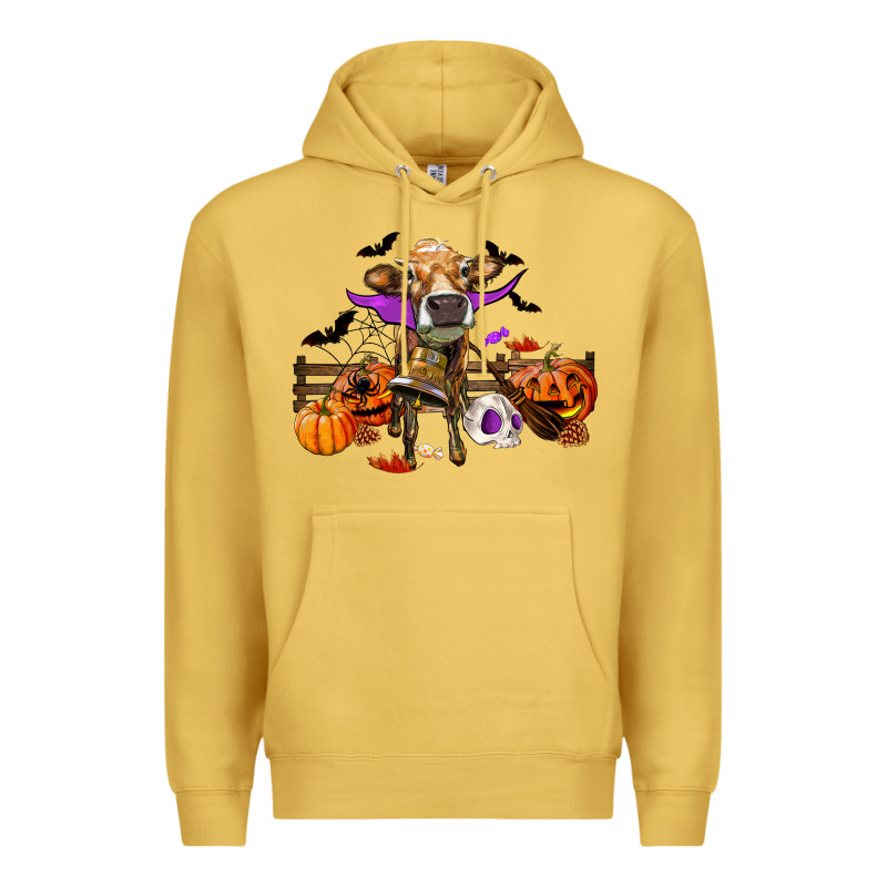 Heifer Cow Halloween Premium Hoodie by RanaPortraitStore | Teevron