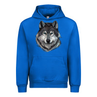 Cobalt Wolf Urban Hoodie - RanaPortraitStore