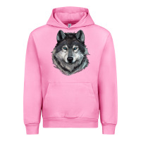 Fuchsia Pink Wolf Urban Hoodie - RanaPortraitStore