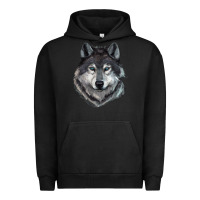 Pigment Black Wolf Urban Hoodie - RanaPortraitStore