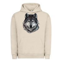 Pigment French Oak Wolf Urban Hoodie - RanaPortraitStore