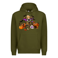Army Green Heifer cow halloween Premium Hoodie - RanaPortraitStore