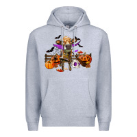 Heather Grey Heifer cow halloween Premium Hoodie - RanaPortraitStore
