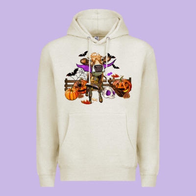 Heifer Cow Halloween Premium Hoodie Designed By Ranaportraitstore