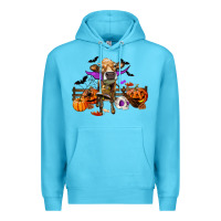 Ocean Blue Heifer cow halloween Premium Hoodie - RanaPortraitStore