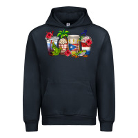 Navy puerto rico coffee cups Urban Hoodie - texasbilliewilder