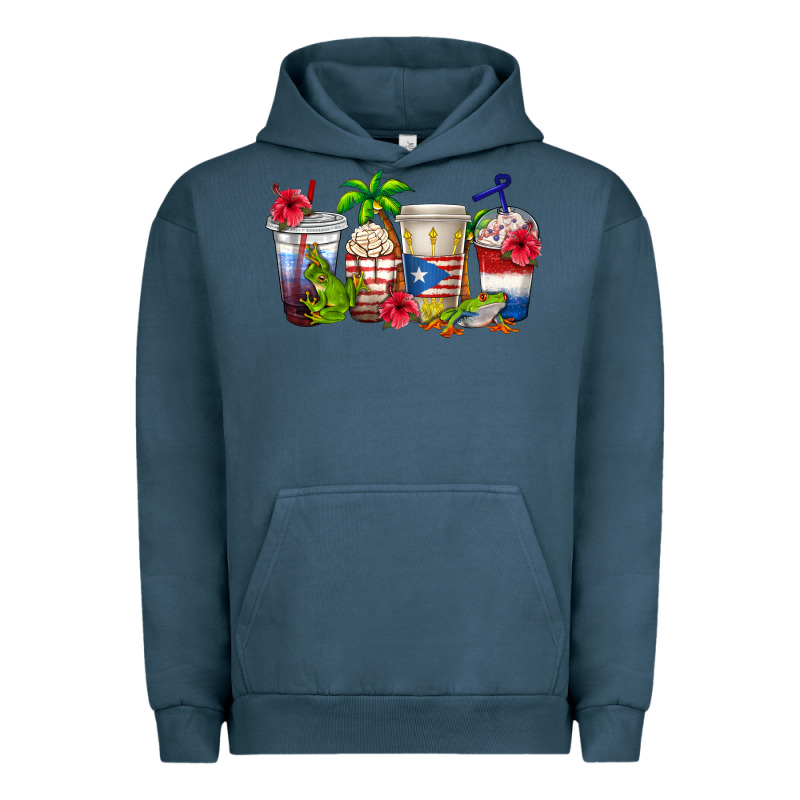 Puerto Rico Coffee Cups Urban Hoodie by texasbilliewilder | Teevron