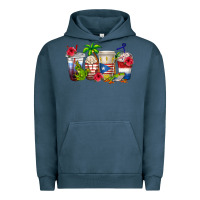 Pigment Midnight Navy puerto rico coffee cups Urban Hoodie - texasbilliewilder