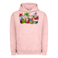 Pigment Salmon puerto rico coffee cups Urban Hoodie - texasbilliewilder