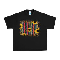 Black sunflowers serape leopard Urban Heavy Tee - RanaPortraitStore