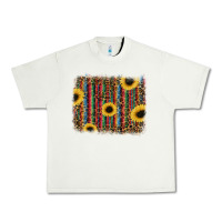 Pistachio sunflowers serape leopard Urban Heavy Tee - RanaPortraitStore