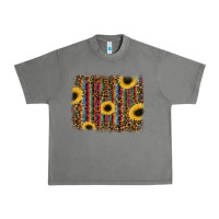 Tornado sunflowers serape leopard Urban Heavy Tee - RanaPortraitStore
