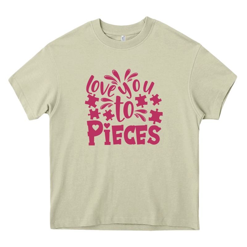 Love You To Pieces Heavy Core Tee by CowhideDigitalArt | Teevron