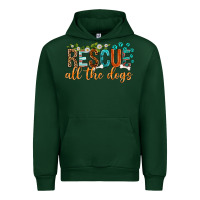 Forest Green rescue all the dogs Urban Hoodie - texasbilliewilder