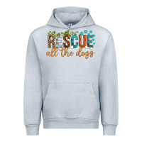 Heather Grey rescue all the dogs Urban Hoodie - texasbilliewilder
