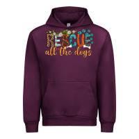 Mauve Wine rescue all the dogs Urban Hoodie - texasbilliewilder