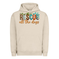Pigment French Oak rescue all the dogs Urban Hoodie - texasbilliewilder