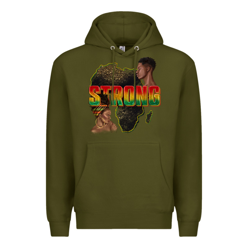 Strong With Glitter Premium Hoodie by texasbilliewilder | Teevron
