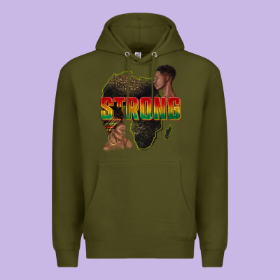Strong With Glitter Premium Hoodie Designed By Texasbilliewilder