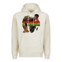 Oatmeal Heather strong with glitter Premium Hoodie - texasbilliewilder