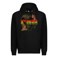 Black strong with glitter Premium Hoodie - texasbilliewilder