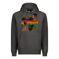 Charcoal Heather strong with glitter Premium Hoodie - texasbilliewilder