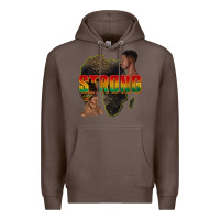 Coffee strong with glitter Premium Hoodie - texasbilliewilder