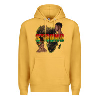 Mustard strong with glitter Premium Hoodie - texasbilliewilder