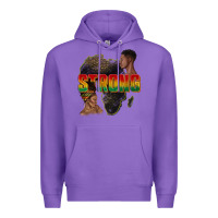 Purple strong with glitter Premium Hoodie - texasbilliewilder