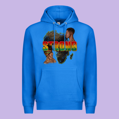 Strong With Glitter Premium Hoodie Designed By Texasbilliewilder
