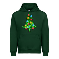 Forest Green sequin's christmas tree Urban Hoodie - Zillion Design Studio
