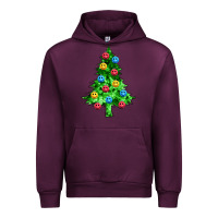Mauve Wine sequin's christmas tree Urban Hoodie - Zillion Design Studio