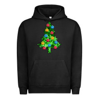 Pigment Black sequin's christmas tree Urban Hoodie - Zillion Design Studio