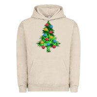Pigment French Oak sequin's christmas tree Urban Hoodie - Zillion Design Studio