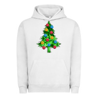 Pigment Lunar Rock sequin's christmas tree Urban Hoodie - Zillion Design Studio
