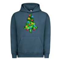 Pigment Midnight Navy sequin's christmas tree Urban Hoodie - Zillion Design Studio