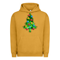 Pigment Peanut Butter sequin's christmas tree Urban Hoodie - Zillion Design Studio